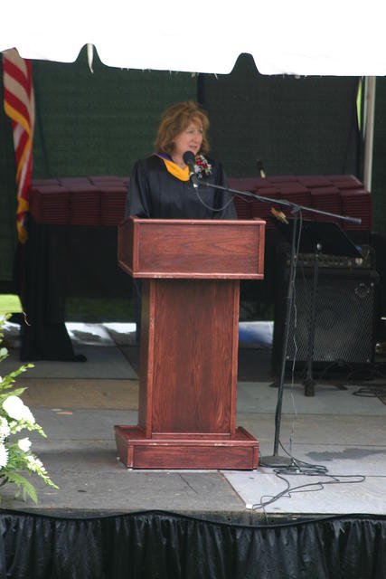 Ceremony Dignitary Accepting Graduates