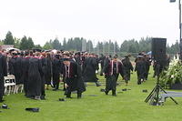 Graduates Retrieving Caps 1