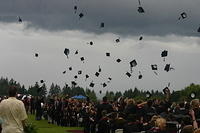 Graduates Tossing Caps 2